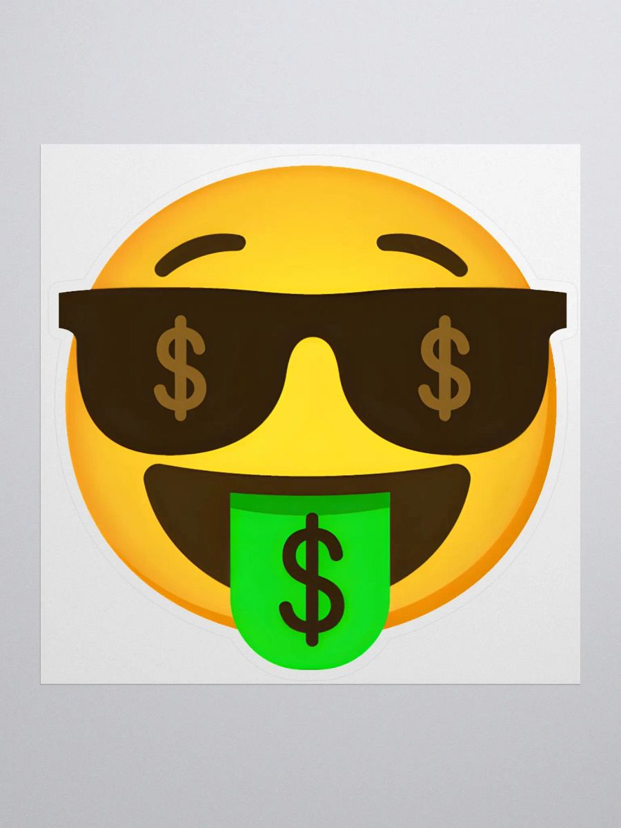 CBS Sunglasses Design Emoji Kiss-Cut Sticker product image (1)