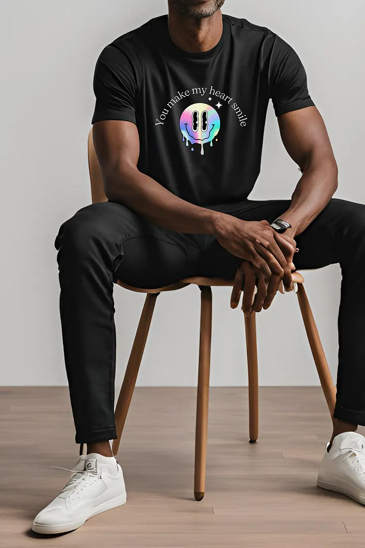 Melting Smiley Face Gradient T-Shirt product image (2)