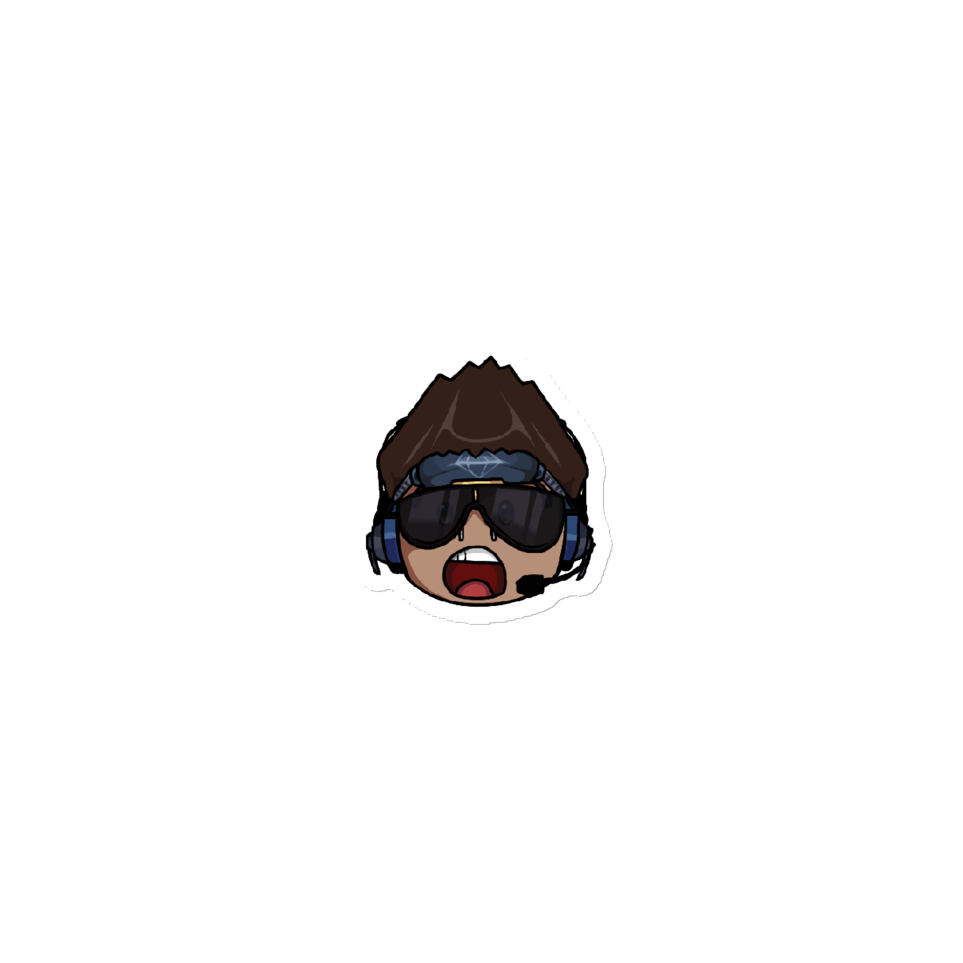 DarkSky Surprised Emoji Die-Cut Magnets product image (1)