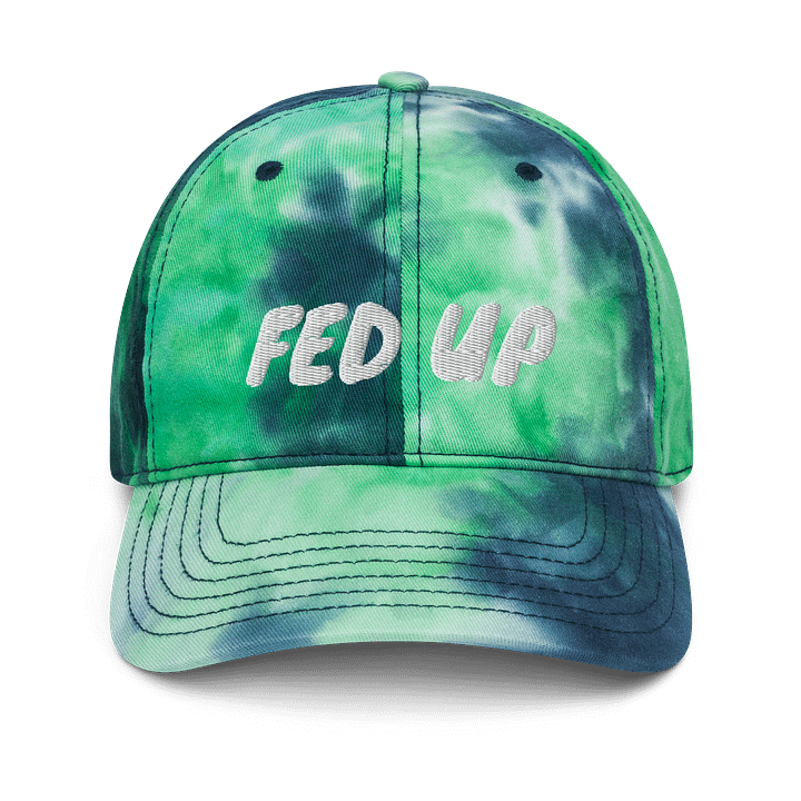 Fed Up Tie-dye Baseball Hat product image (1)