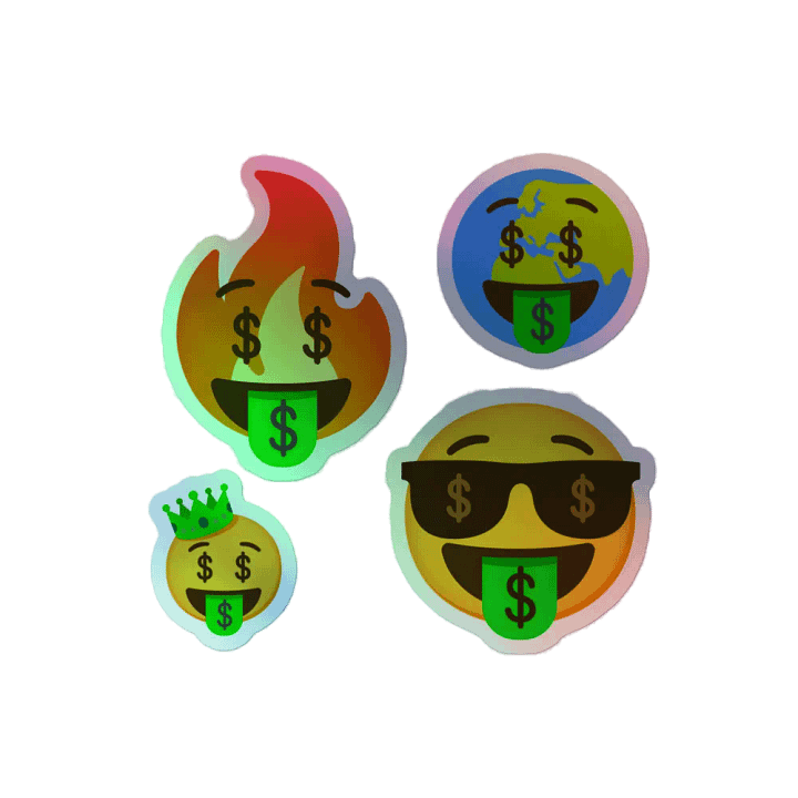 CBS Emoji Kiss-Cut Holographic Sticker Sheet product image (2)