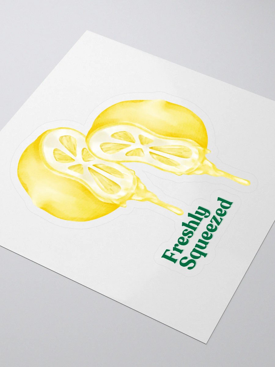 Freshly Squeezed Lemon Kiss Cut Stickers product image (3)