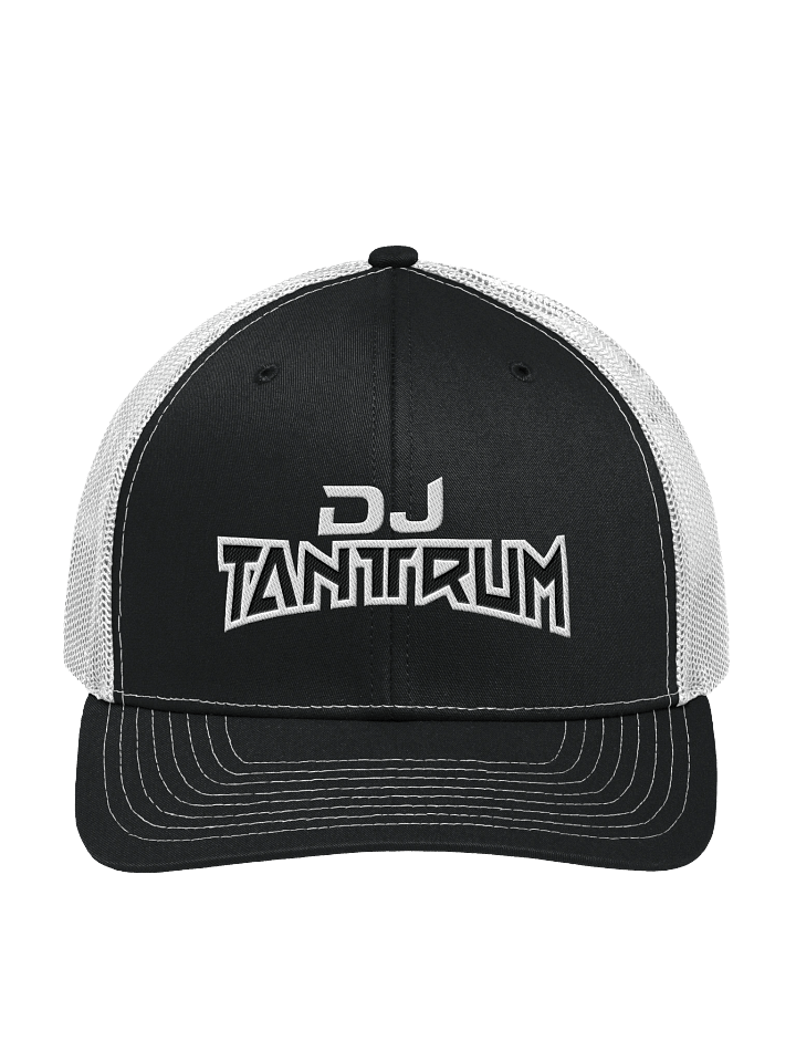 DJ TanTrum Trucker Hat (White & Black Trimmed Logo) product image (64)