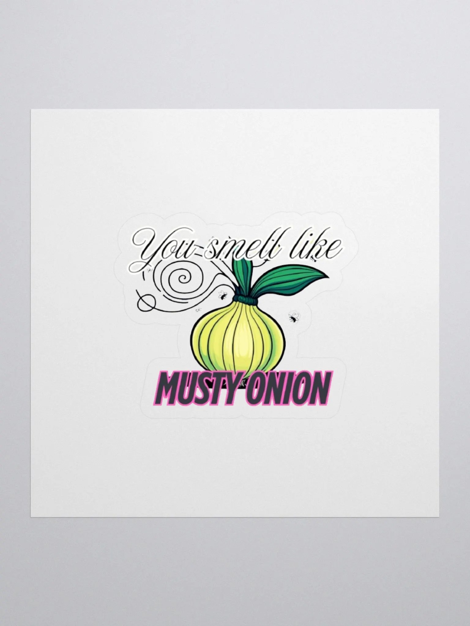 Musty Onion Kiss Cut Stickers product image (1)