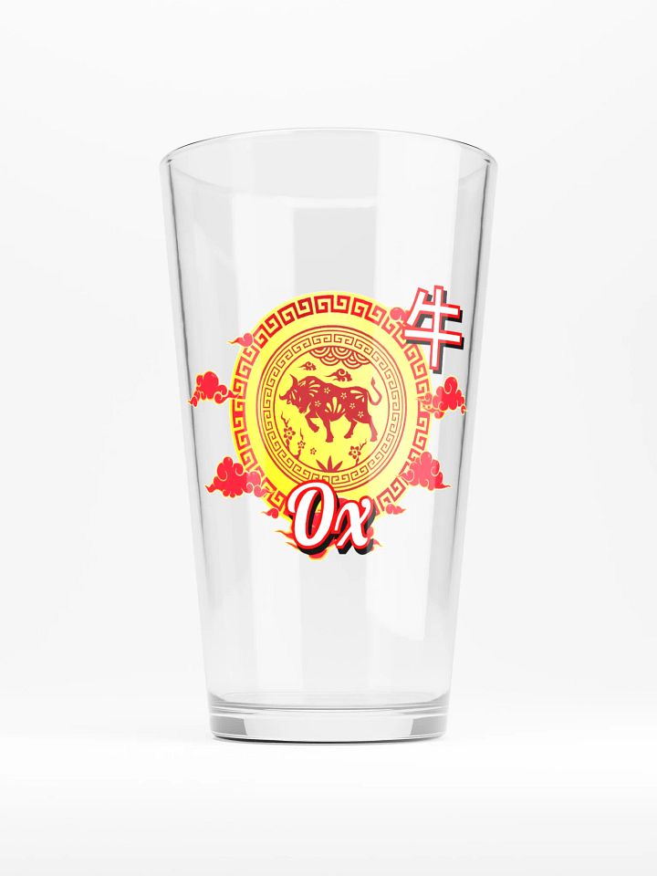 Ox - Chinese Zodiac Pint Shaker Glass product image (1)
