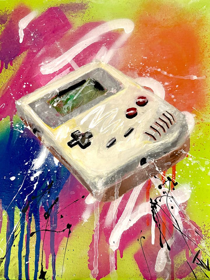 Hand painted 11x14 Handheld King Brick product image (1)