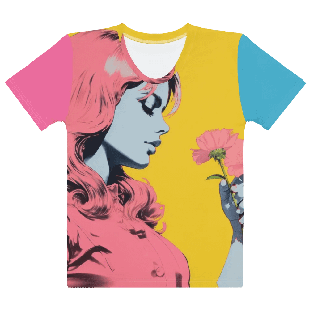 Pink Blooms Women's All-Over Print T-Shirt product image (1)