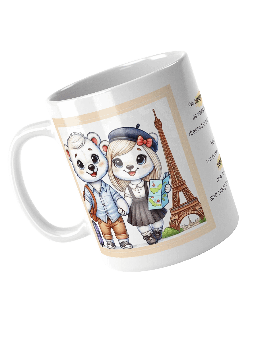 Honeymoon to Babymoon Polar Bear Couple Mug product image (5)