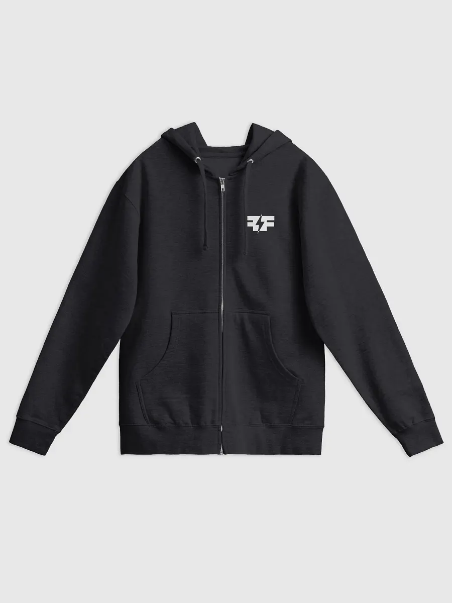 FlashForce Zip Up Hoodie (B&W) product image (1)
