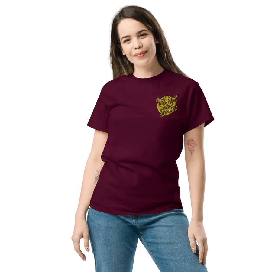 Viral Girl Cursive Tee product image (3)