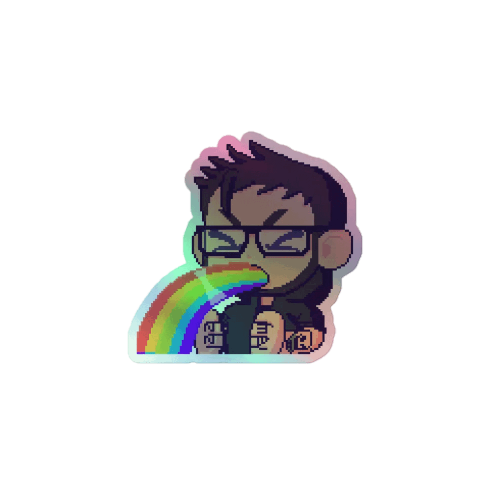 Rainbow Puke Sticker product image (1)