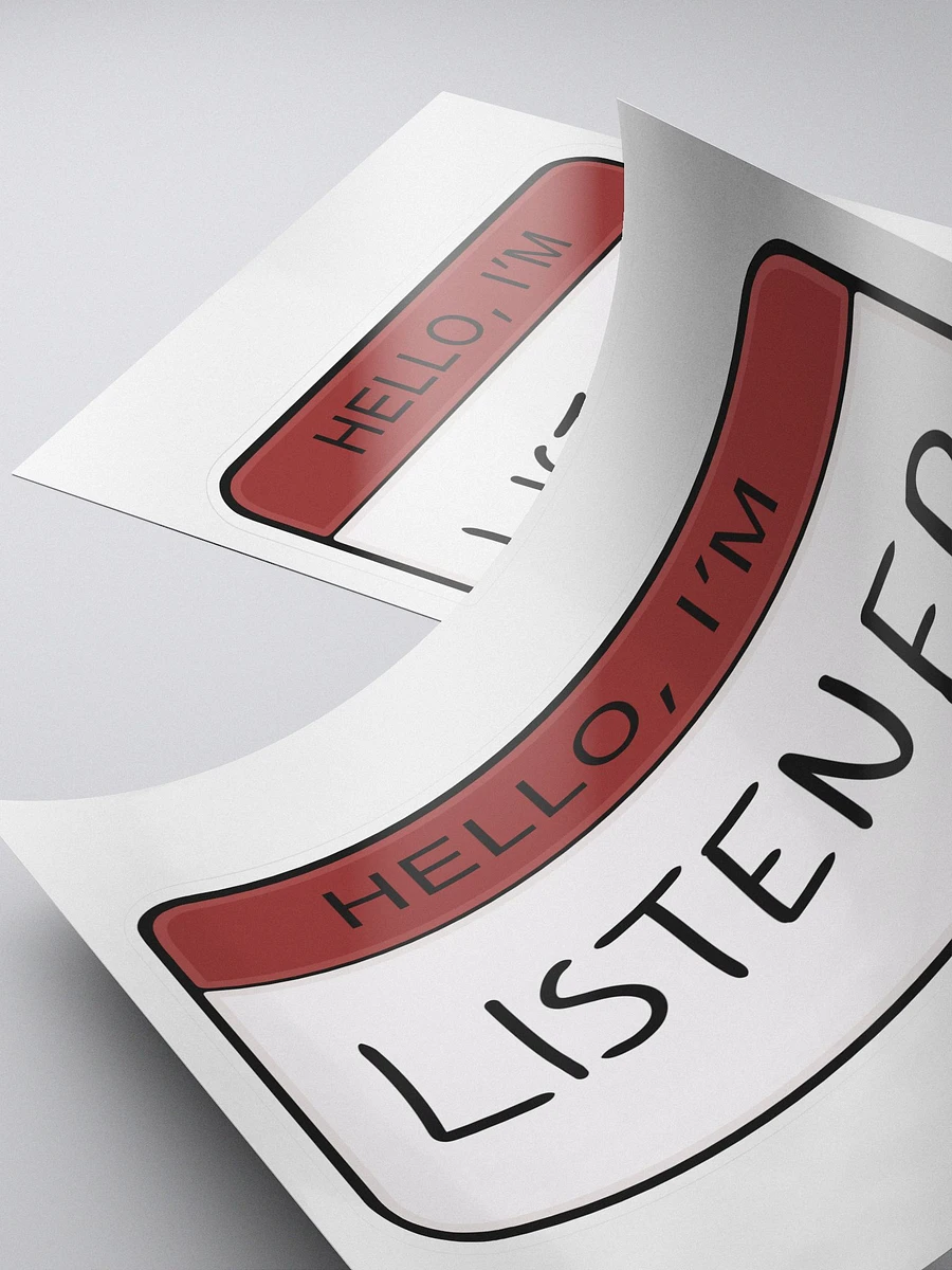 Hello, I'm Listener Sticker product image (4)