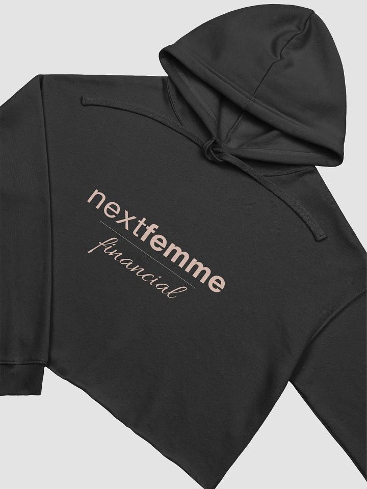 Cozy Crop Hoodie with Pink Logotype product image (2)