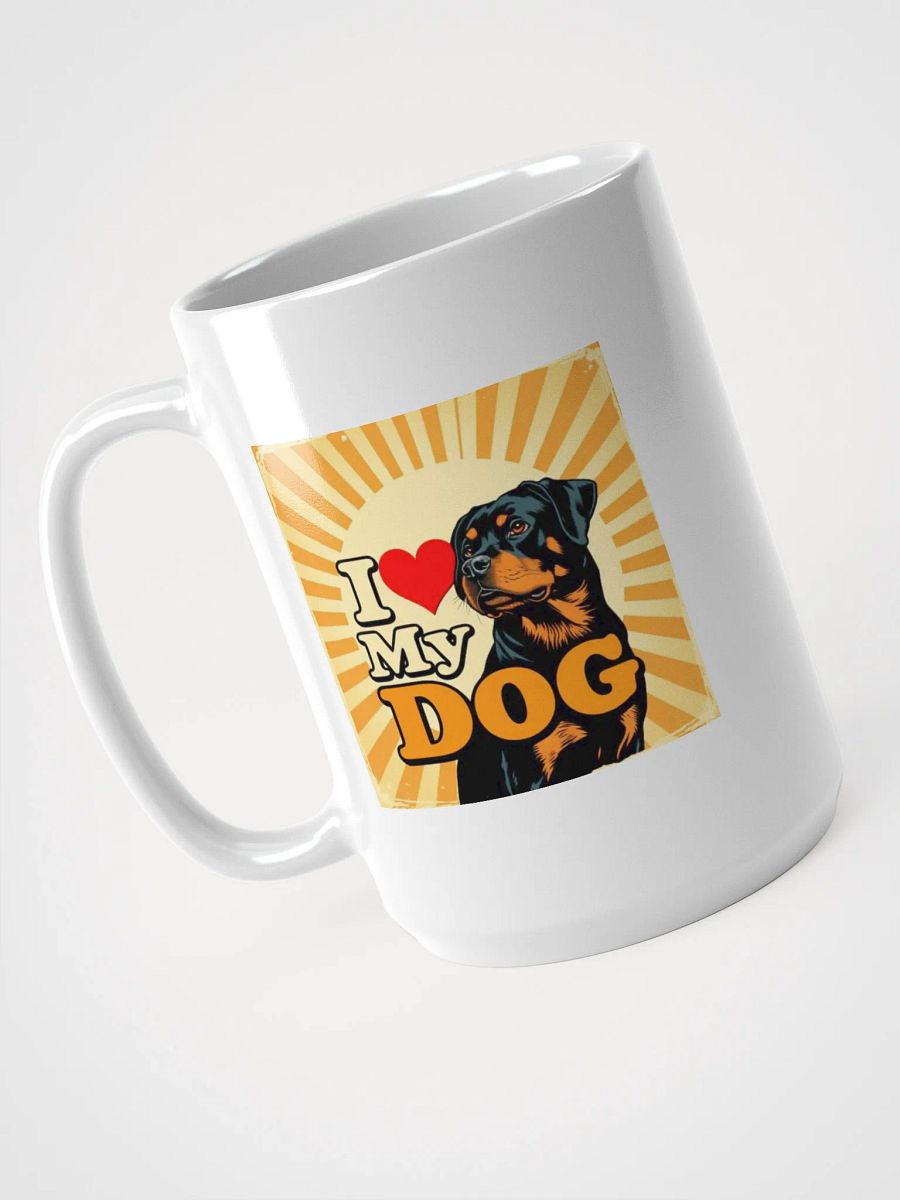 Rottweiler Love White Glossy Mug product image (3)