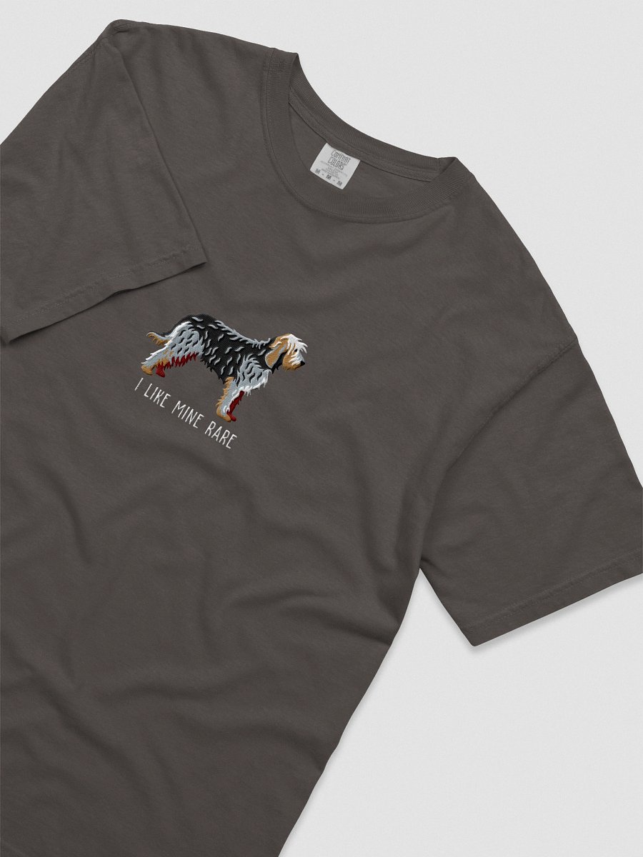 I Like Mine Rare T-Shirt(Embroidered) of an Otterhound(Gray) product image (28)