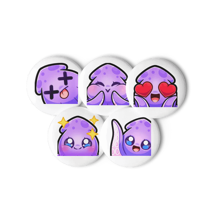 Squid Emote Pin Set [1] product image (1)