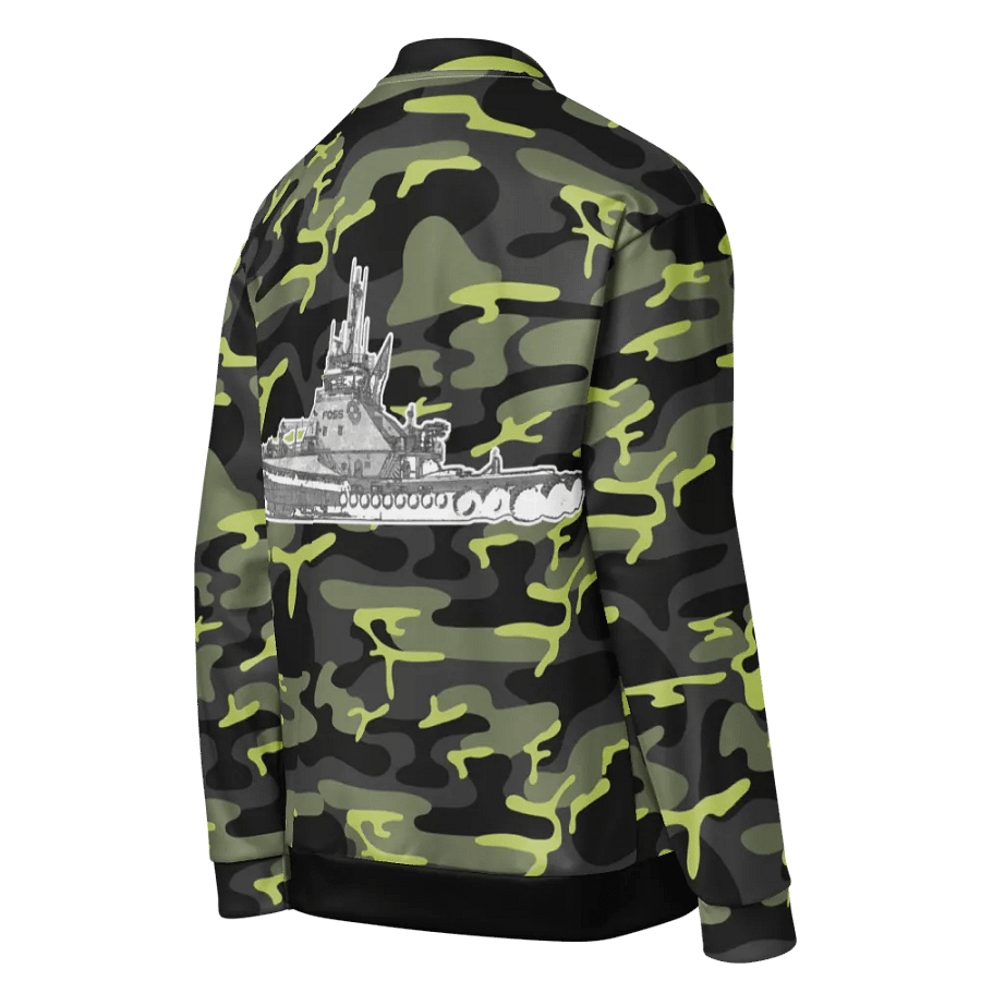 Copy of Twin Anchor Titan tug Green Camouflage Bomber Jacket product image (5)