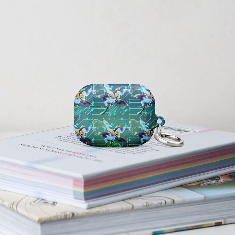 Floral Circuit All-Over Print AirPods® Case or the techi ladies product image (51)