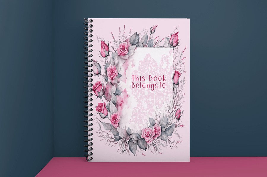 Enchanted Rose Spiral Notebook product image (2)