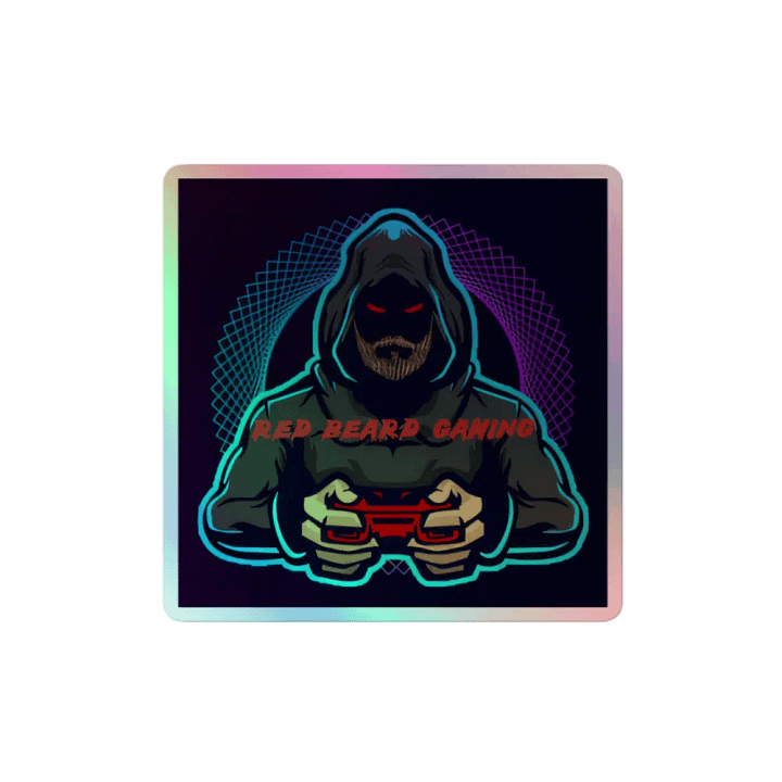 Red beard gaming sticker product image (2)