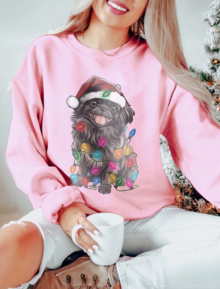 Funny Pekingese(Gray) Christmas Sweatshirt product image (15)