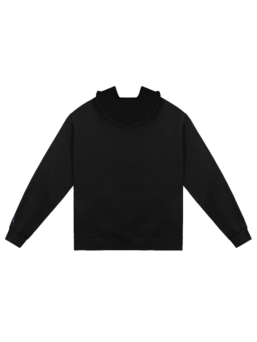 Purple Embroidered Bat Unisex Oversized Hoodie product image (5)