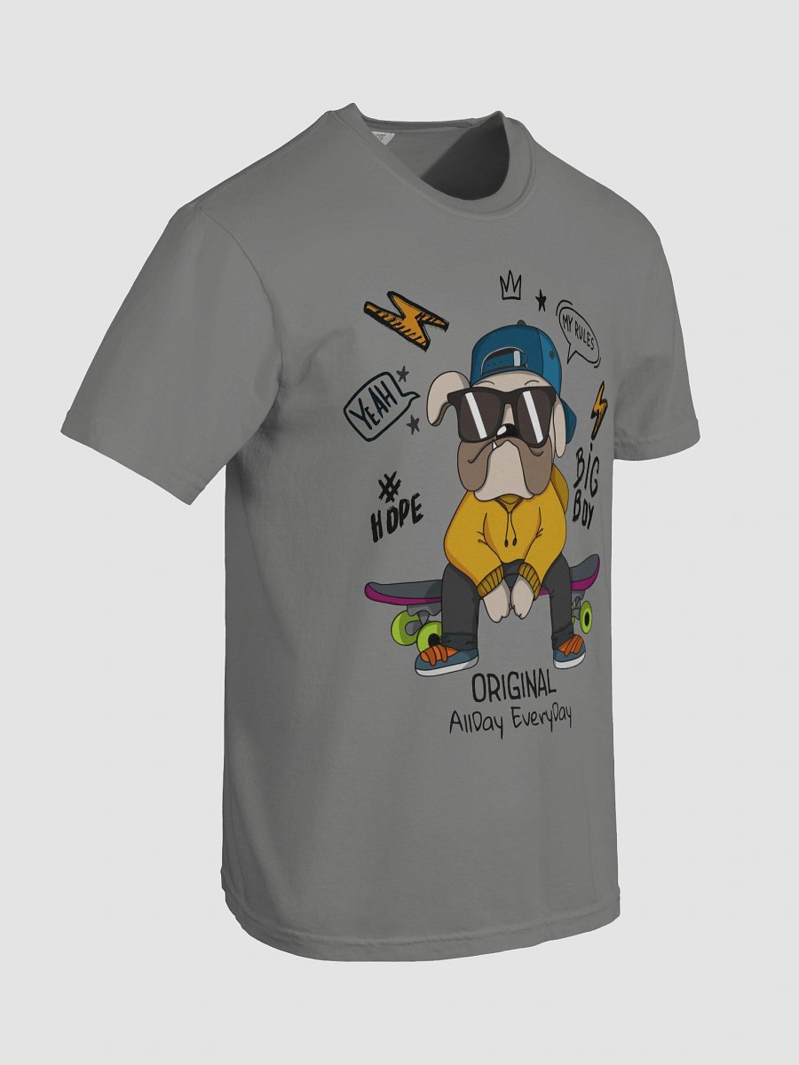Skater Dog Streetwear Graphic T-Shirt product image (8)