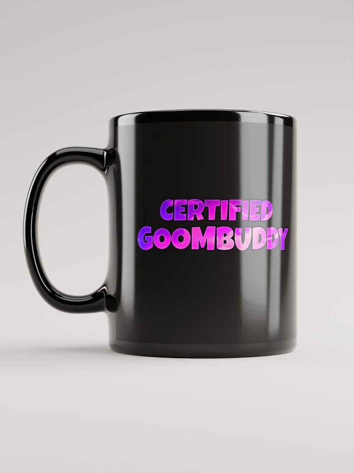 "Certified Goombuddy" black mug product image (2)