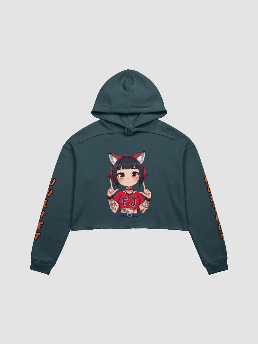 Feline Beats Crop Hoodie product image (1)