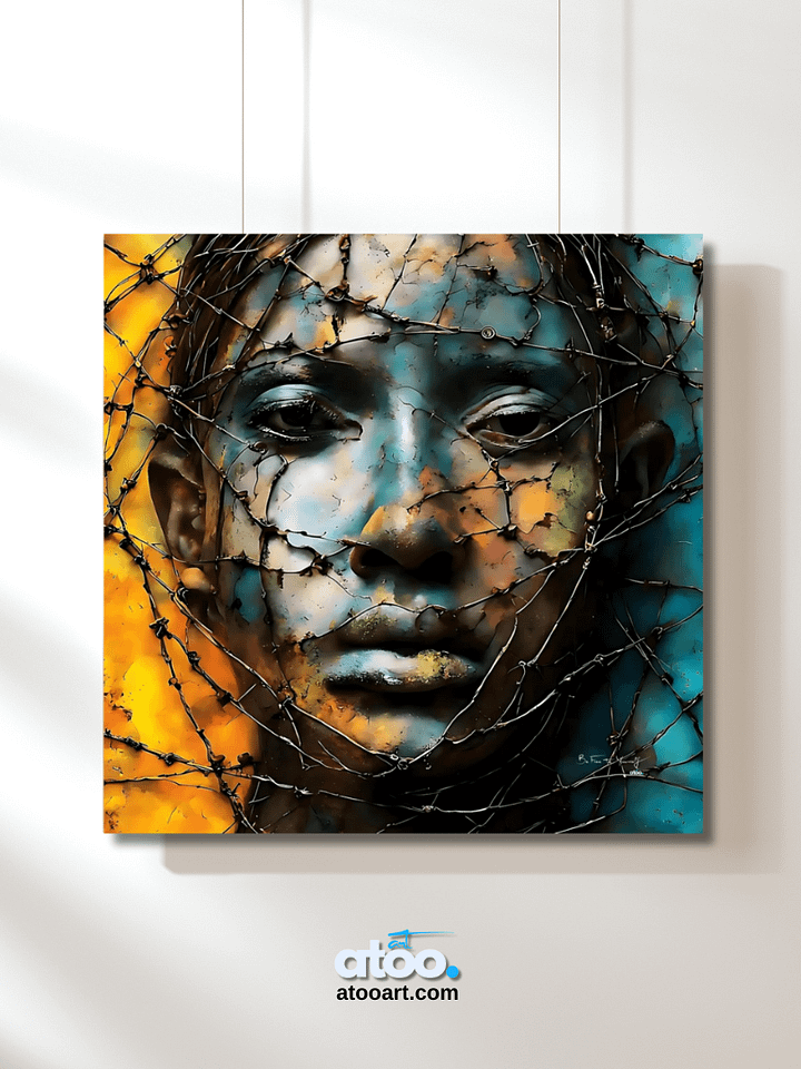 Be Free to Yourself | Angry Sadness | Canvas Painting product image (2)