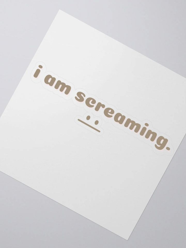 Screaming sticker product image (3)
