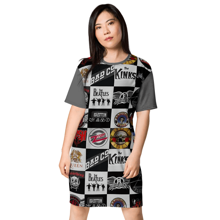 Music Lovers Collection : Rebel Rocker T-Shirt Dress product image (1)