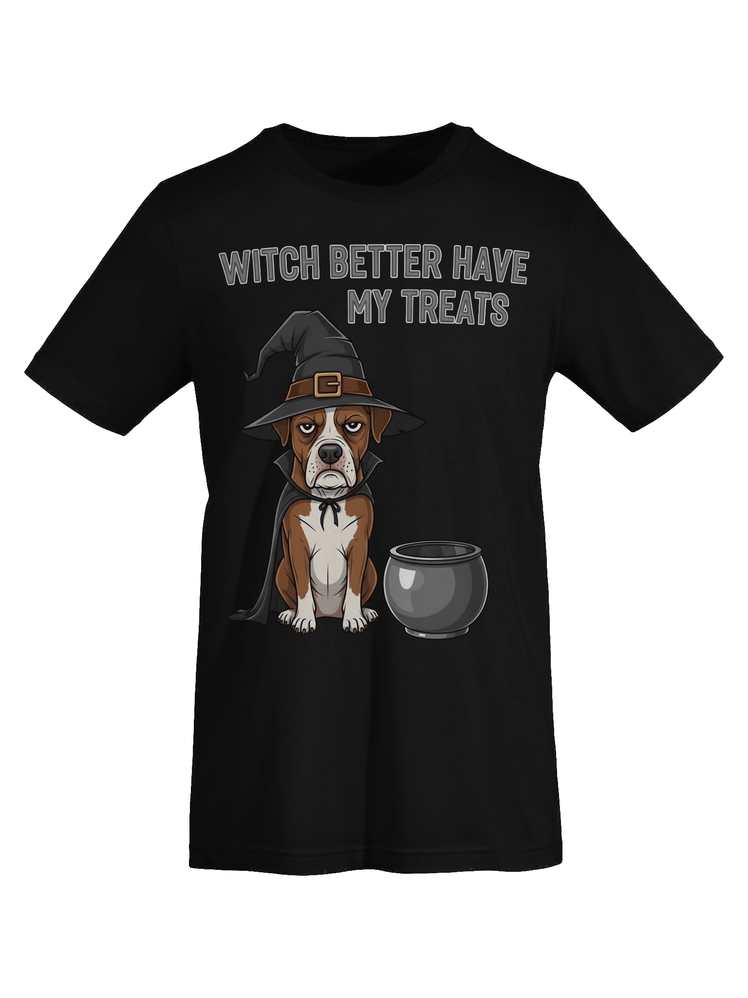 Witchy Treats Cartoon Dog T-Shirt product image (7)