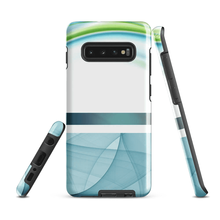 Flowing Abstract Green and Blue Samsung® Tough Case product image (2)
