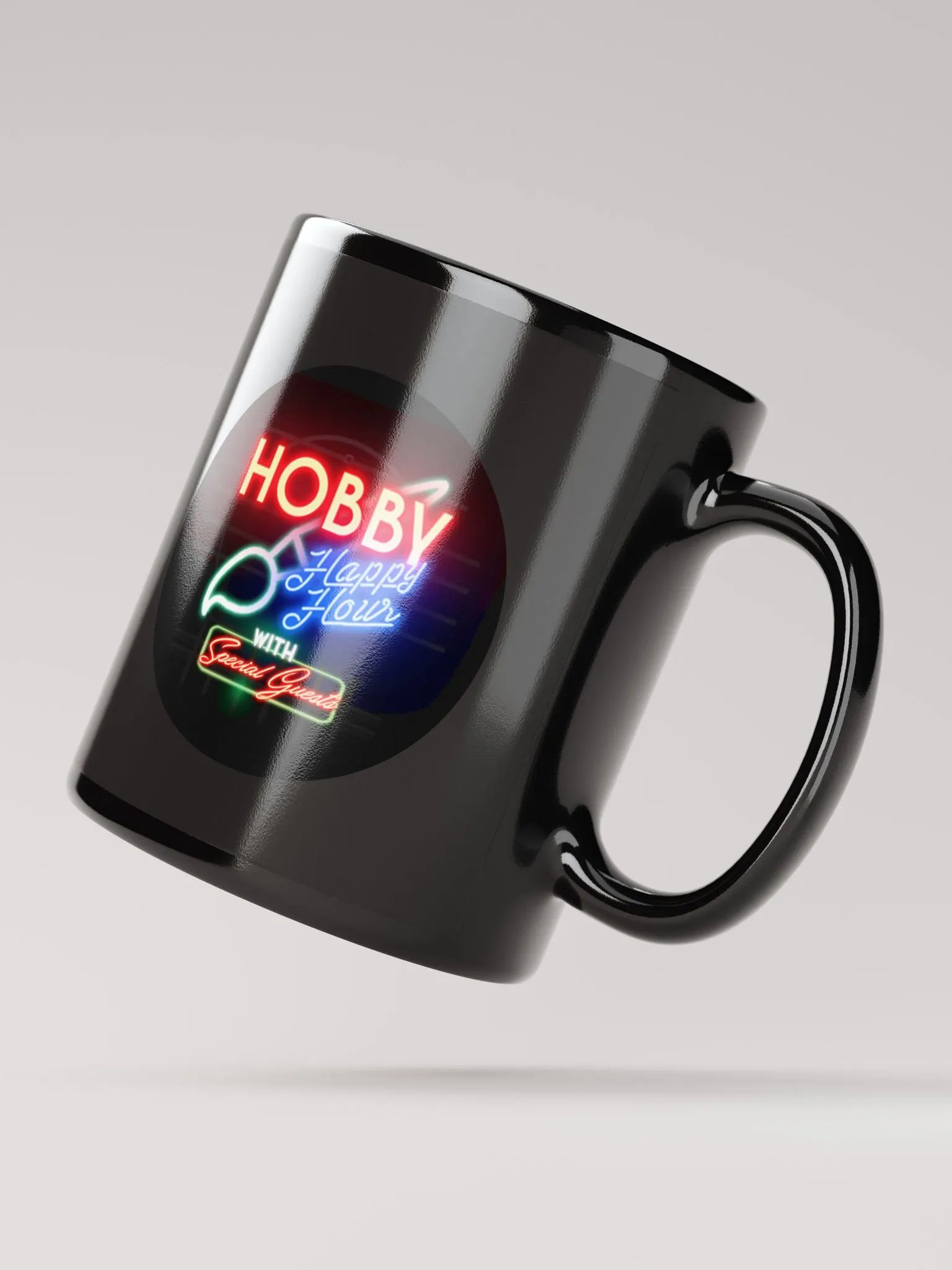 Hobby Happy Hour Glossy Black Mug - Standard Edition product image (3)