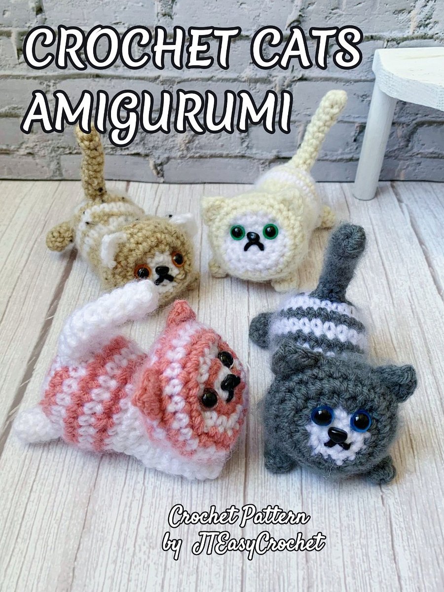 Cat Amigurumi Crochet Pattern PDF and 3 Videos product image (3)