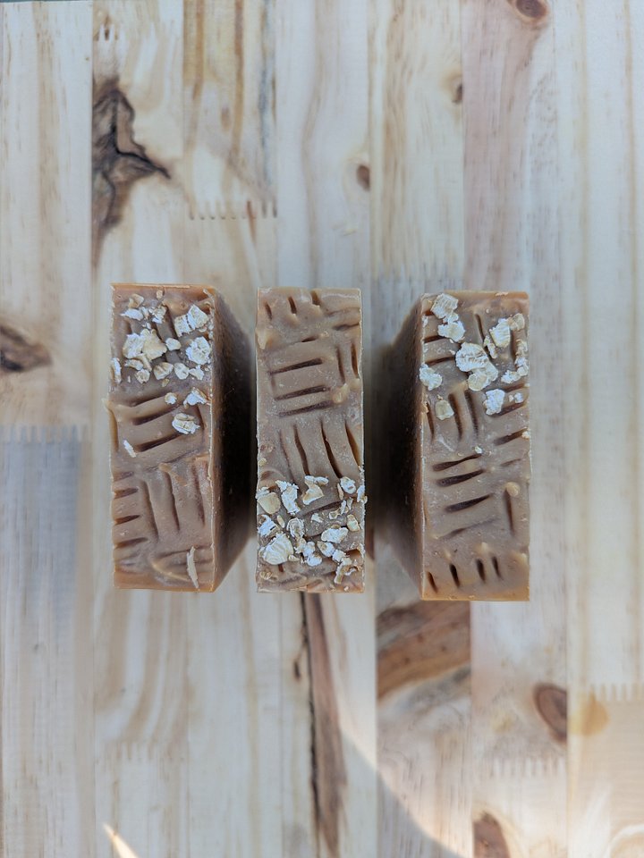 Honey Apricot Oatmeal Cold Process Goat Milk Soap product image (2)