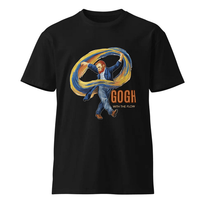 Gogh with the Flow Illustration Premium T-Shirt product image (1)