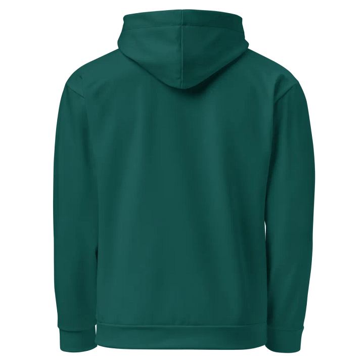 Plain Dark Green True Summer Unisex Recycled Polyester Heavyweight Premium Hoodie by Treasure Pie product image (2)