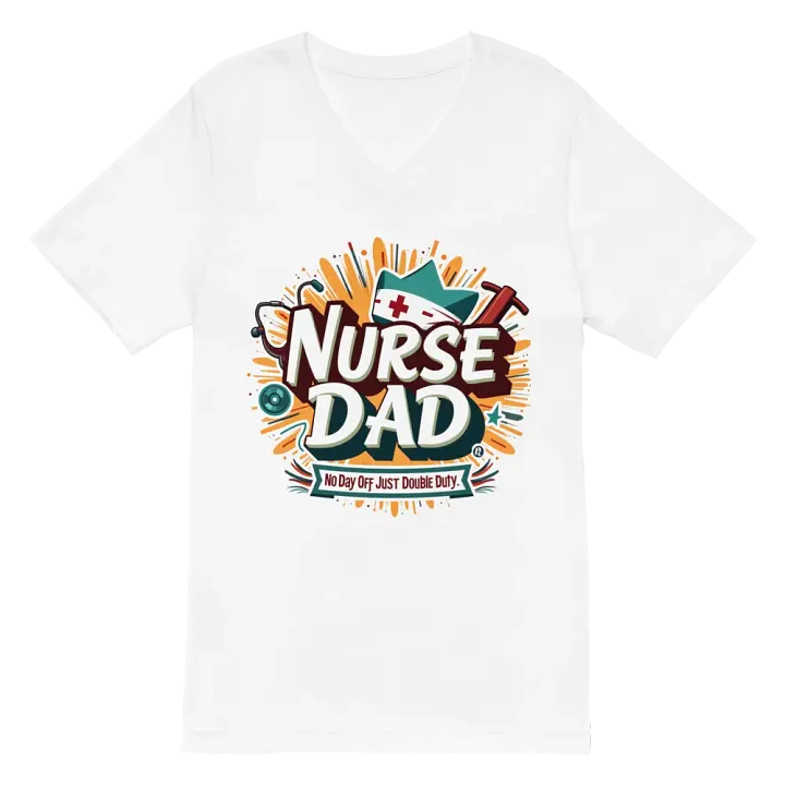 Nurse Dad Double Duty V-Neck Tee product image (2)