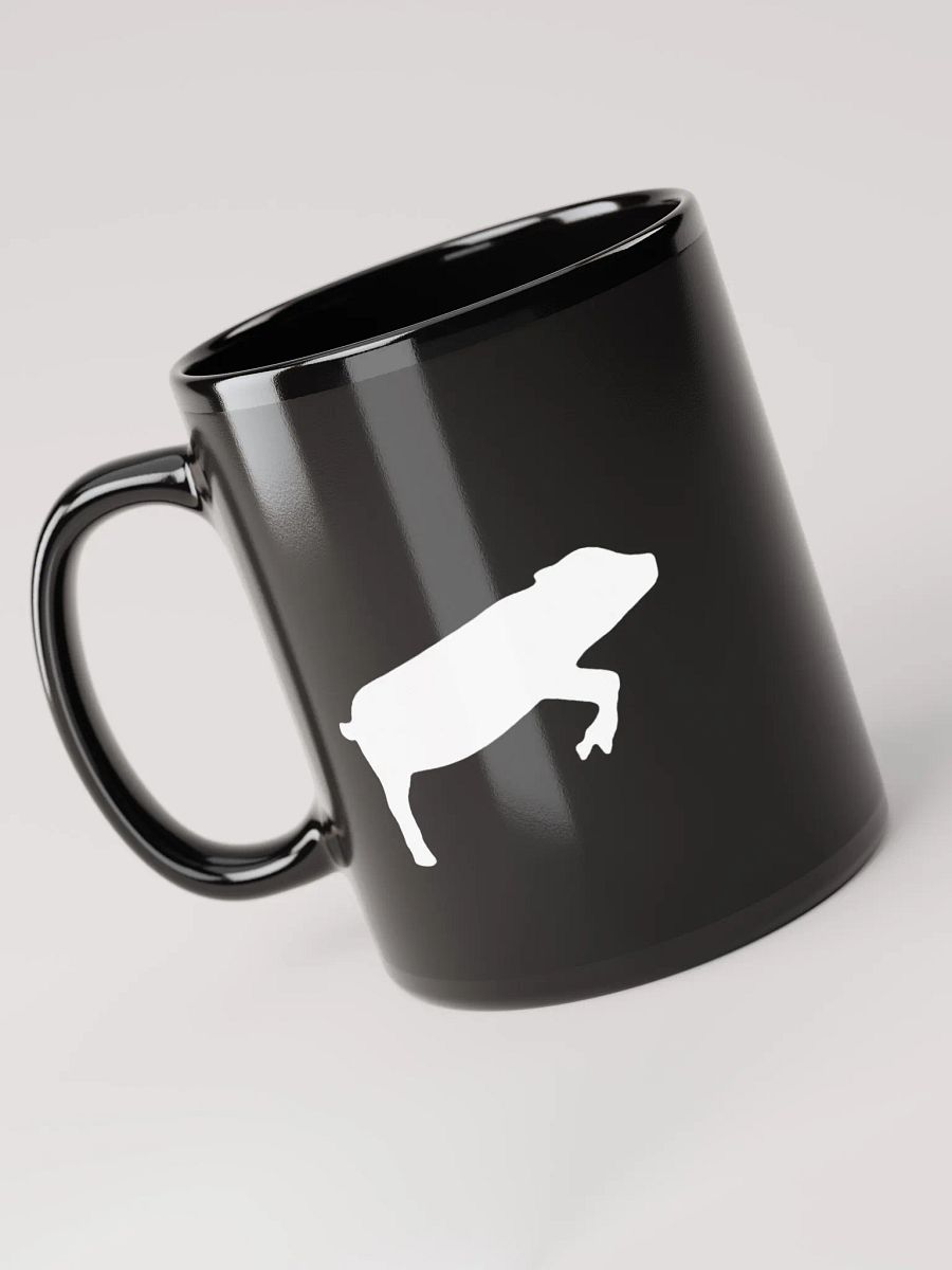 Leaping Pig (Black Glossy Mug) product image (3)