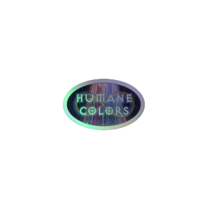 Humane Colors rainbow sticker product image (1)
