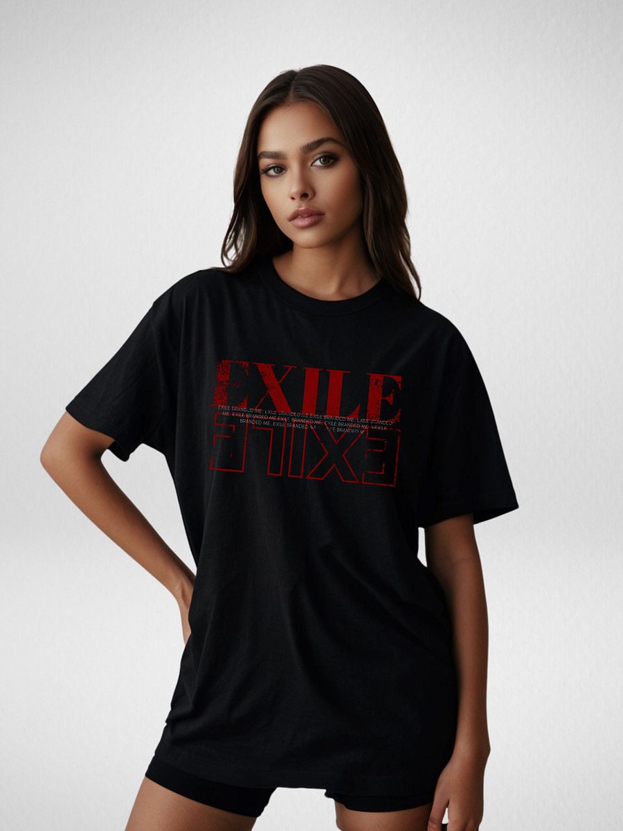 EXILE // Fragmented Echo | Graphic Tee | Streetwear | Unisex Cotton T-Shirt product image (4)