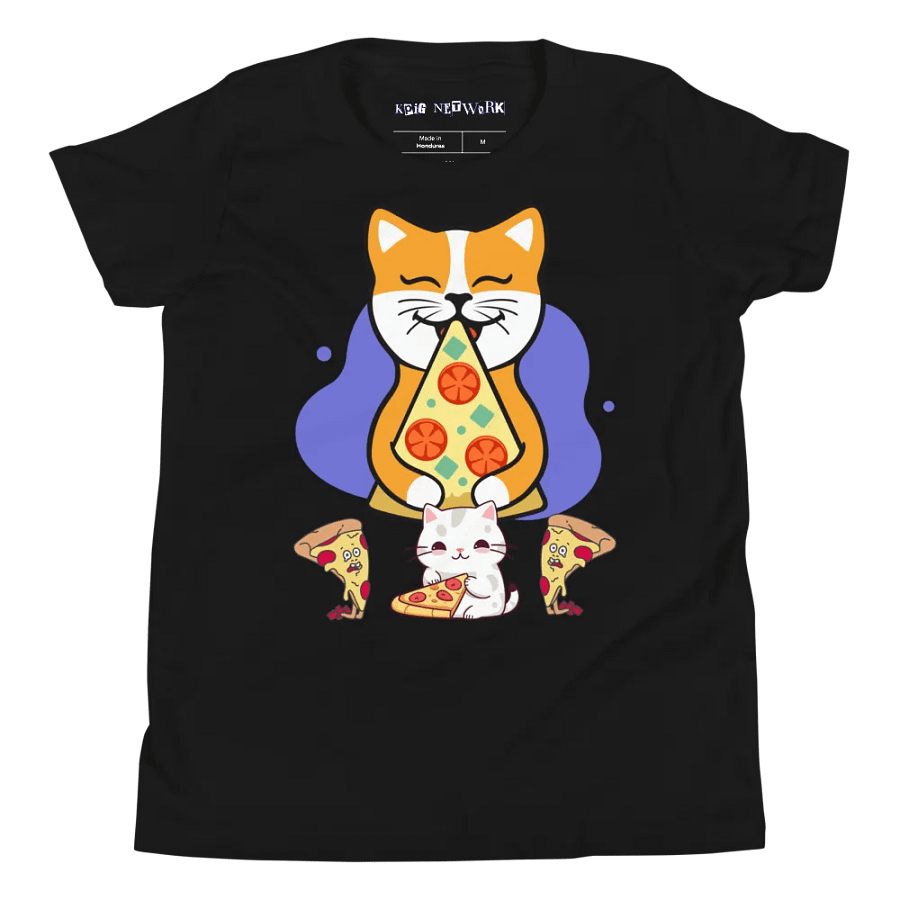 Kitty vs Pizza Kids Shirt product image (4)