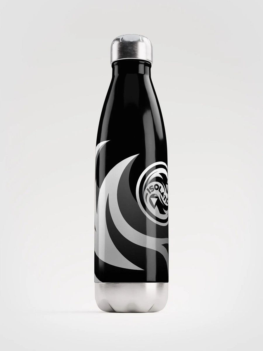 ISOL▲TION — 2024 LOGO — STAINLESS STEEL BOTTLE — B&W product image (2)