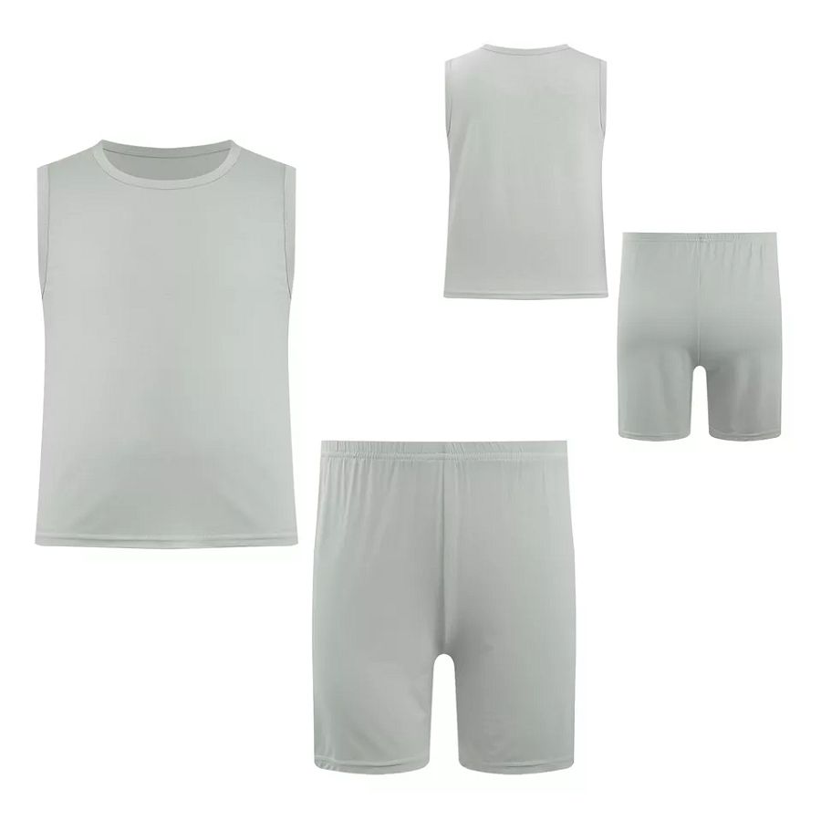 Kids Boys Set Sleeveless Suit Loungewear Outfit Tracksuit Costume Sports Gym product image (6)