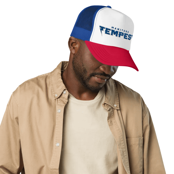 Tempest Dodgeball Club Foam Trucker Hat (Sapphire) product image (45)