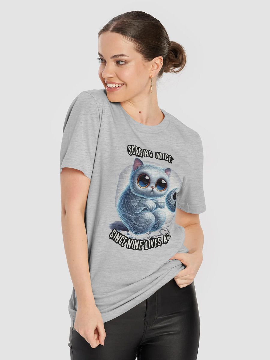 Cute 'Scaring Mice' Cat T-Shirt product image (45)