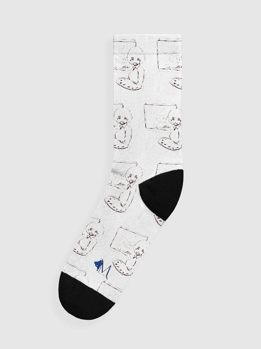 Boob Ross Socks (B+W) product image (1)