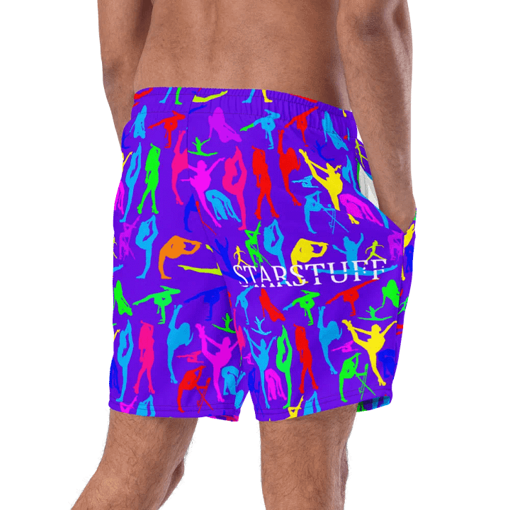 Purple Bright Flexible StarStuff Swim Trunks product image (2)